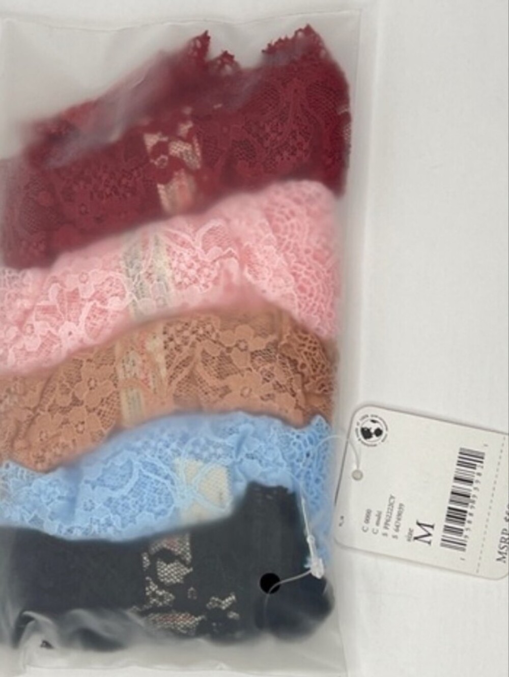 INTIMATELY BY FREE People Lace Low-Rise Thong Panties Set of 5 Colors NWT MED - Picture 7 of 13